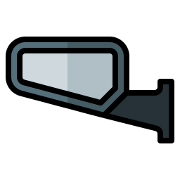 espejo lateral icono
