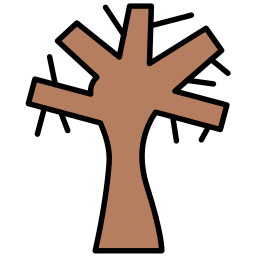 suche drzewo ikona