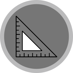 Square ruler icon