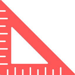 Square ruler icon