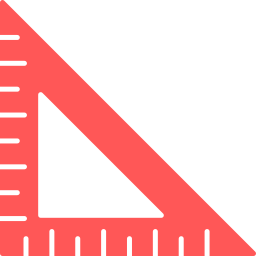 linijka kwadratowa ikona