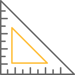 linijka kwadratowa ikona