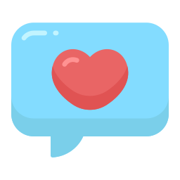 Love chat icon