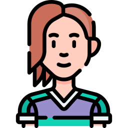 Female soccer player icon