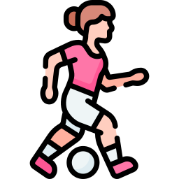 Soccer dribbling icon
