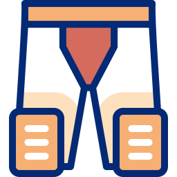 Legs protection icon
