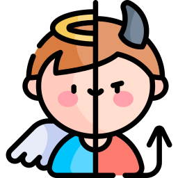 Angel devil icon
