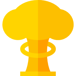 bomba nucleare icona