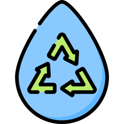 Recycling water icon