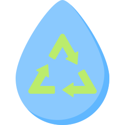 Recycling water icon