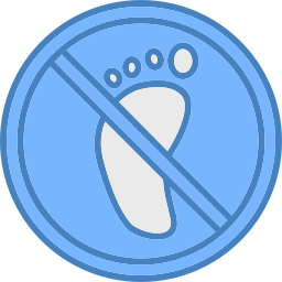 歩行禁止 icon