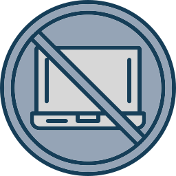 señal de prohibido icono