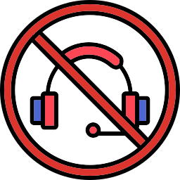 No headphones icon
