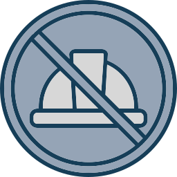 señal de prohibido icono