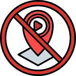 señal de prohibido icono