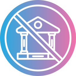 Bank building icon