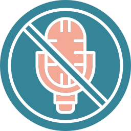 no microfono icono