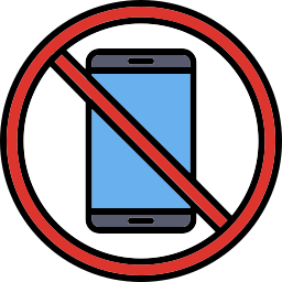geen smartphones icoon