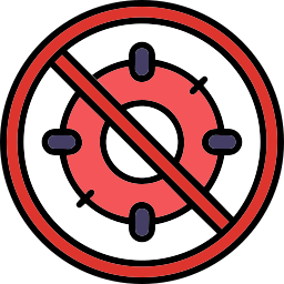 Forbidden sign icon