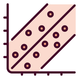 Linear regression icon