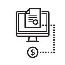 Electronic share dealing icon