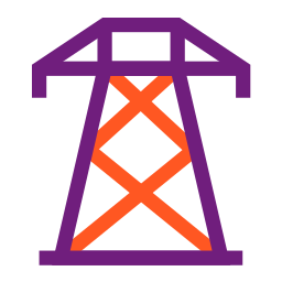 Electric tower icon