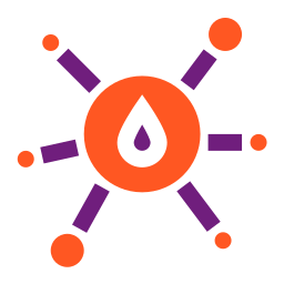 Oil molecule icon