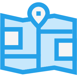 Folded map icon