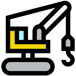 Crane machine icon