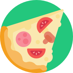 porción de pizza icono