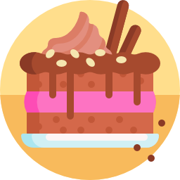 pastel de chocolate icono