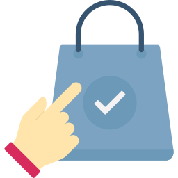 icono de bolsa de compras icono