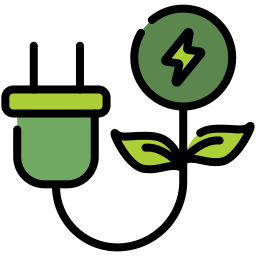 Eco power icon