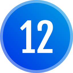 numero 12 icono