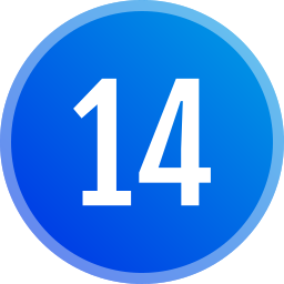 número 14 Ícone