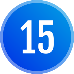 Number 15 icon