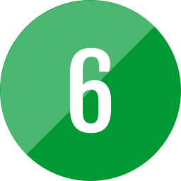 numero 6 icona