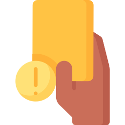 Yellow card icon