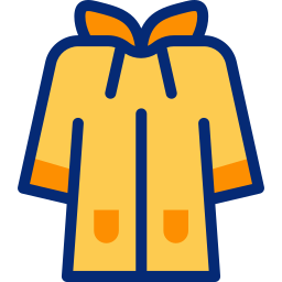 abrigo de lluvia icono
