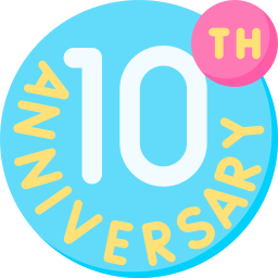 10° anniversario icona