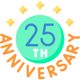 25th anniversary icon