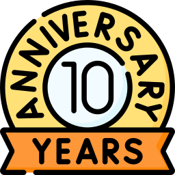 10 años icono