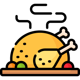 Roasted chicken icon