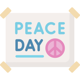 dia internacional de la paz icono
