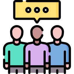 Group discussion icon