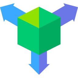 Three dimensional icon