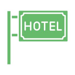 señal de hotel icono