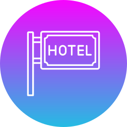 señal de hotel icono