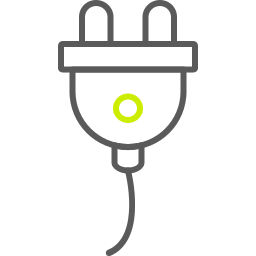 Plug cable icon