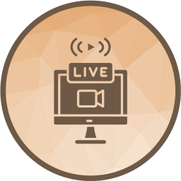 transmisión en vivo icono